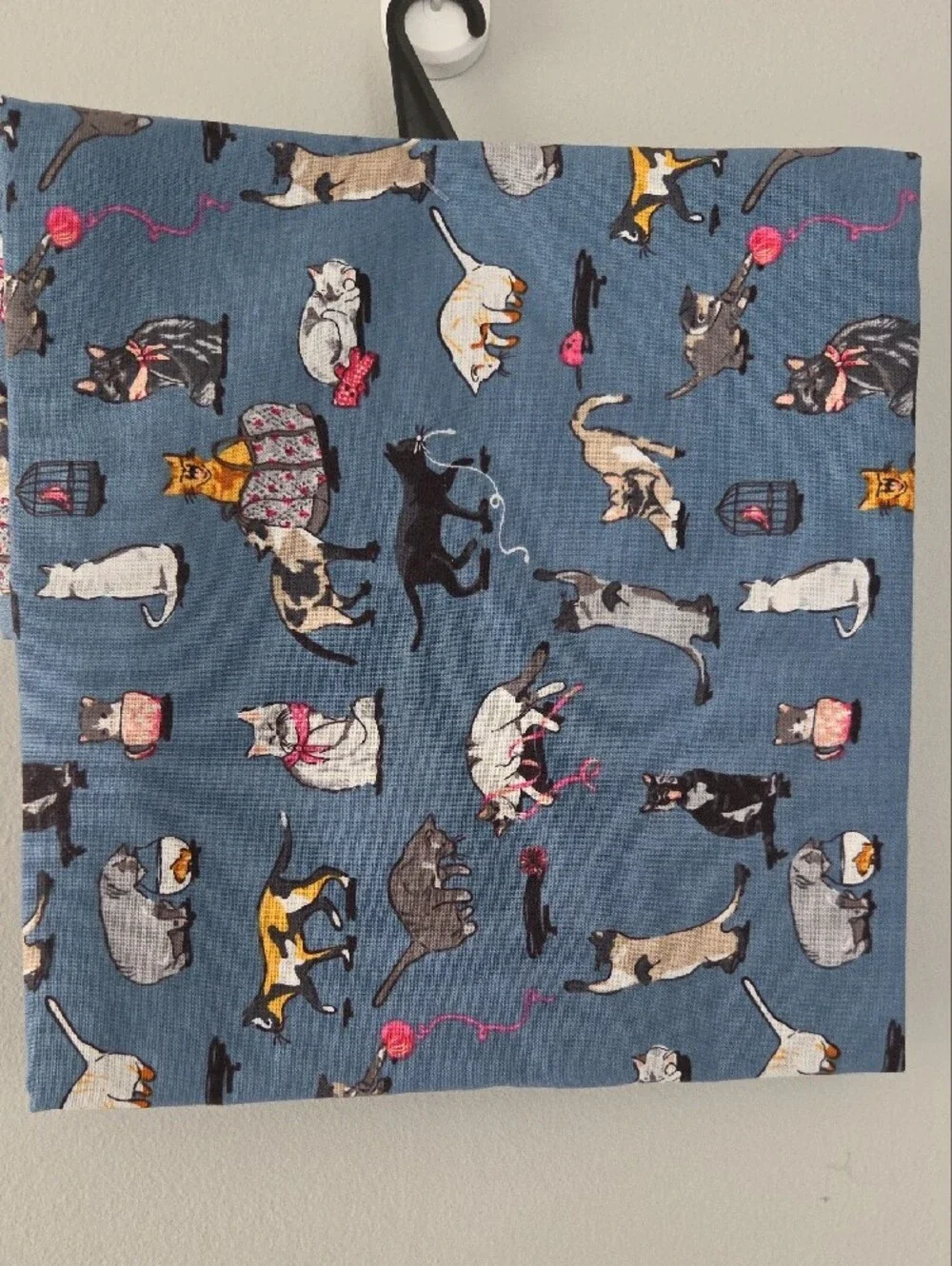 Vera Bradley Blue Cat Pattern Cotton Apron